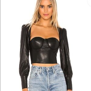 NBD Fia Long Sleeve Top in Black